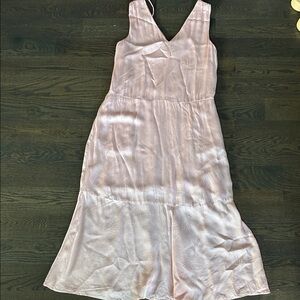 Everlane Blush Pink V-Neck Maxi Slip Dress